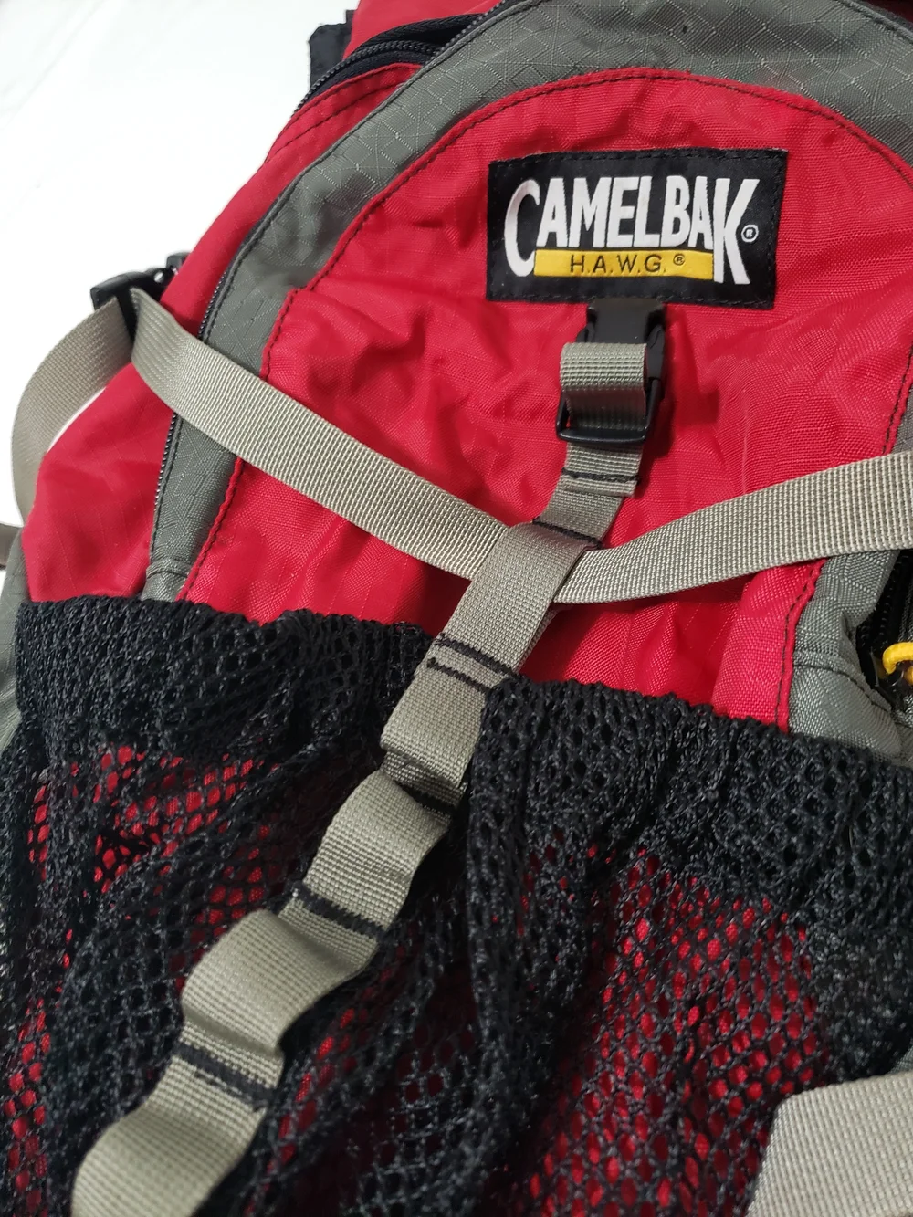 CamelBak H.A.W.G. Hydration Backpack Red Gray Black Hiking Cycling No Bladder I